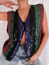 Load image into Gallery viewer, &quot;Glory&quot; sequin gilet
