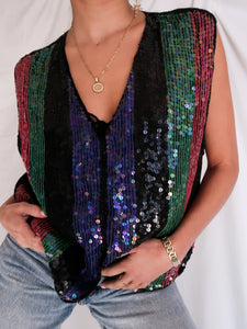 "Glory" sequin gilet