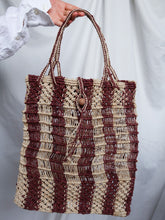 Load image into Gallery viewer, &quot;Zigzag&quot; Macrame bag

