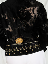 Load image into Gallery viewer, FERRUCI leather and fur jacket

