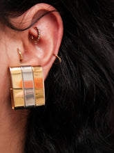 Load image into Gallery viewer, &quot;Tank&quot; clip on earrings
