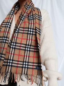 vintage BURBERRY cashmere scarf
