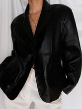 Load image into Gallery viewer, &quot;Noor&quot; leather blazer
