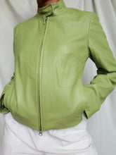 Load image into Gallery viewer, "Pistachio" leather jacket
