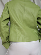 Load image into Gallery viewer, "Pistachio" leather jacket
