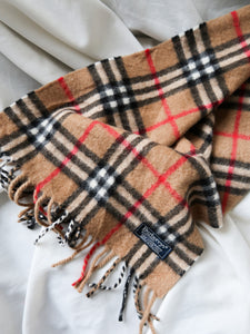 vintage BURBERRY cashmere scarf