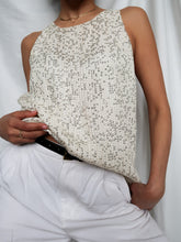 Load image into Gallery viewer, RUE BLANCHE silk and sequin top
