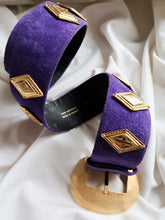 Load image into Gallery viewer, HERVE MASSON suede leather belt
