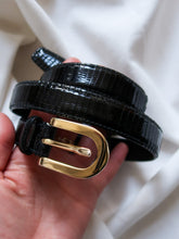 Load image into Gallery viewer, “Lea” lizard leather belt
