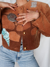 Load image into Gallery viewer, &quot;Mermaid&quot; suede leather jacket
