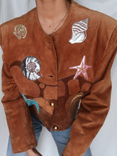 Load image into Gallery viewer, &quot;Mermaid&quot; suede leather jacket
