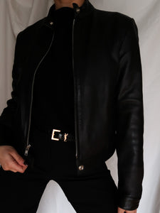 "Mao" leather jacket