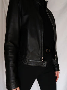 "Mao" leather jacket