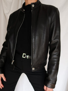 "Mao" leather jacket