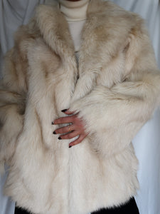 White Fur coat