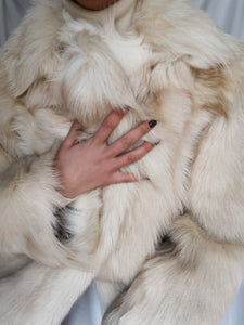 White Fur coat