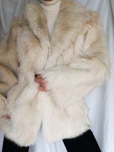 White Fur coat