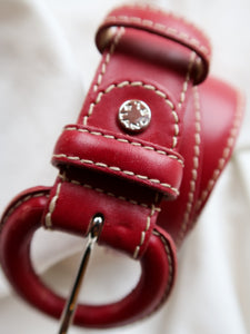 LANCEL leather belt