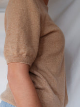 Load image into Gallery viewer, &quot;Caramel&quot; cashmere tee
