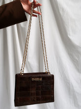 Load image into Gallery viewer, Brown lizard bag

