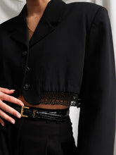 Load image into Gallery viewer, &quot;Glory&quot; black cropped vest
