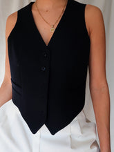 Load image into Gallery viewer, &quot;Davos&quot; navy blue vest
