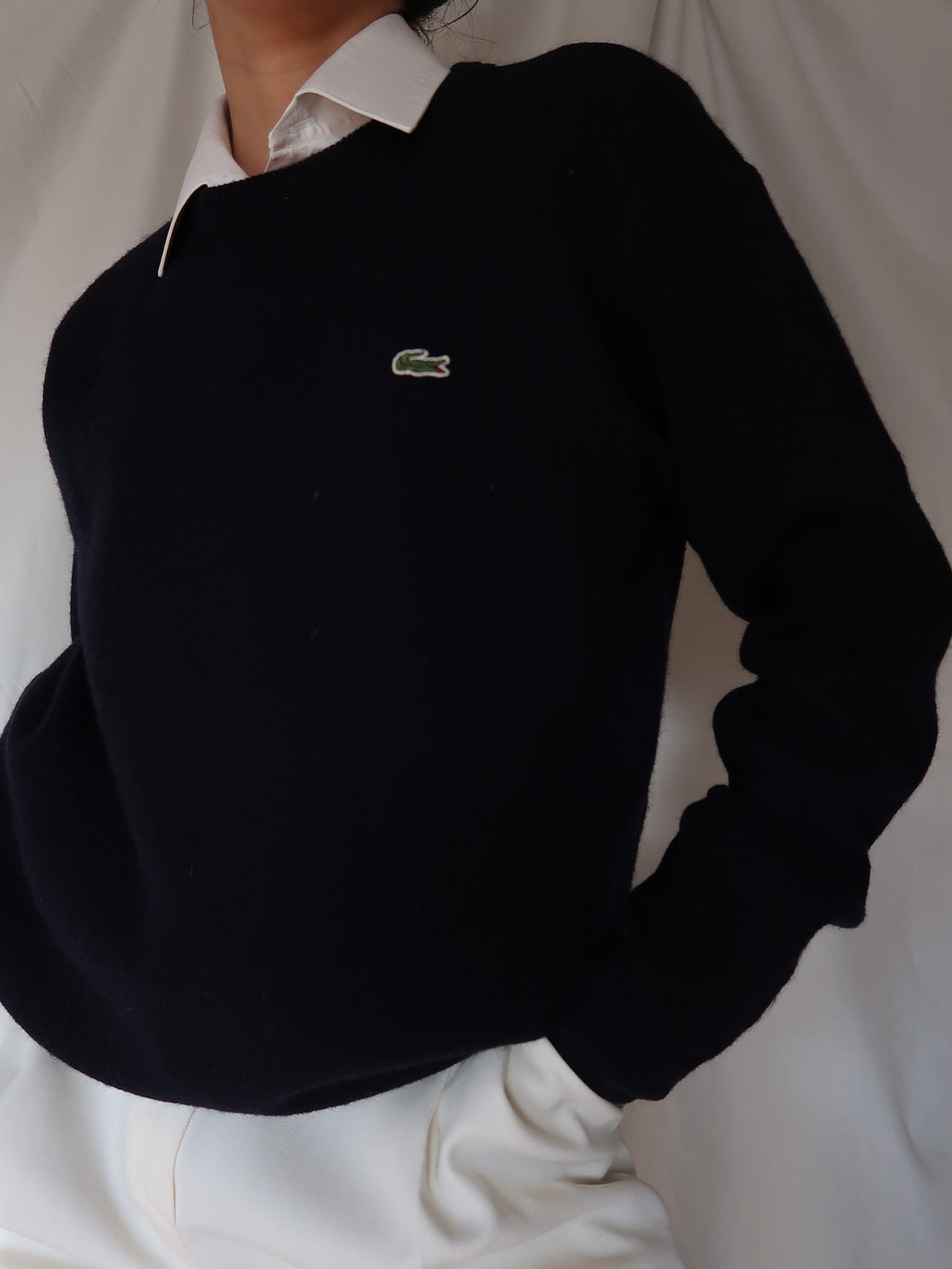 LACOSTE navy jumper