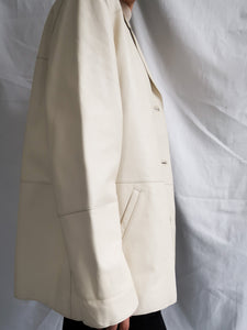 "Cream" Leather blazer