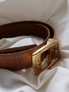 MONT BLANC leather belt