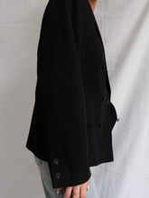 Load image into Gallery viewer, &quot;Dahlia&quot; black blazer
