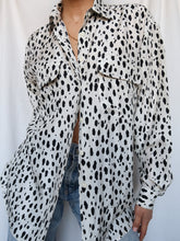 Load image into Gallery viewer, “Dalmatian” silk shirt
