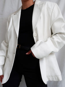 "Blanca" leather blazer