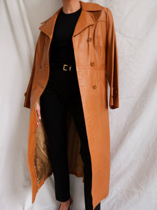 "Lina" leather trench