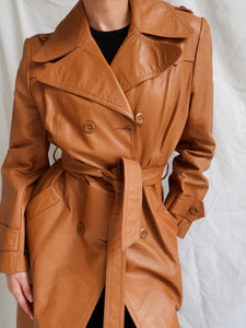 "Lina" leather trench