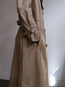 "Seventies" leather trench