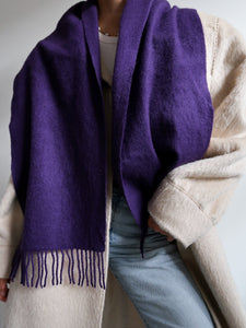 Cashmere purple scarf