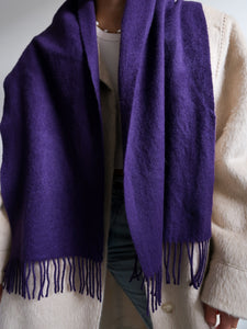 Cashmere purple scarf