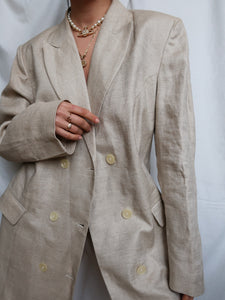 "Celina" linen blazer