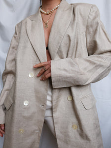 "Celina" linen blazer