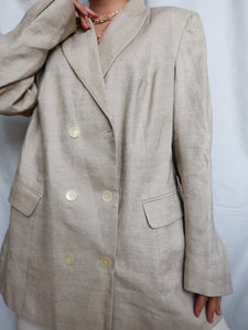 "Celina" linen blazer