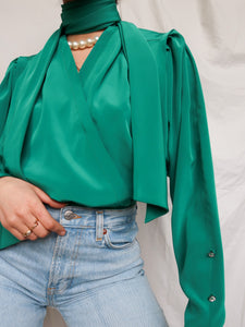 "Jade" green shirt