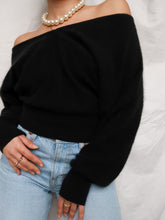 Load image into Gallery viewer, &quot;Bardot&quot; knitted jumper
