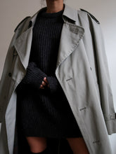 Load image into Gallery viewer, Light green trench coat
