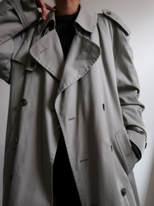 Light green trench coat