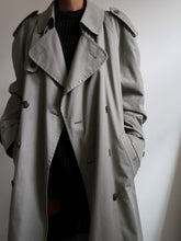 Load image into Gallery viewer, Light green trench coat
