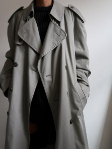Light green trench coat