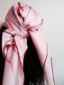 "Birdy" silk scarf