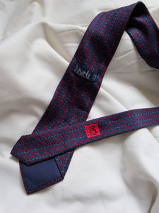 HERMES silk tie