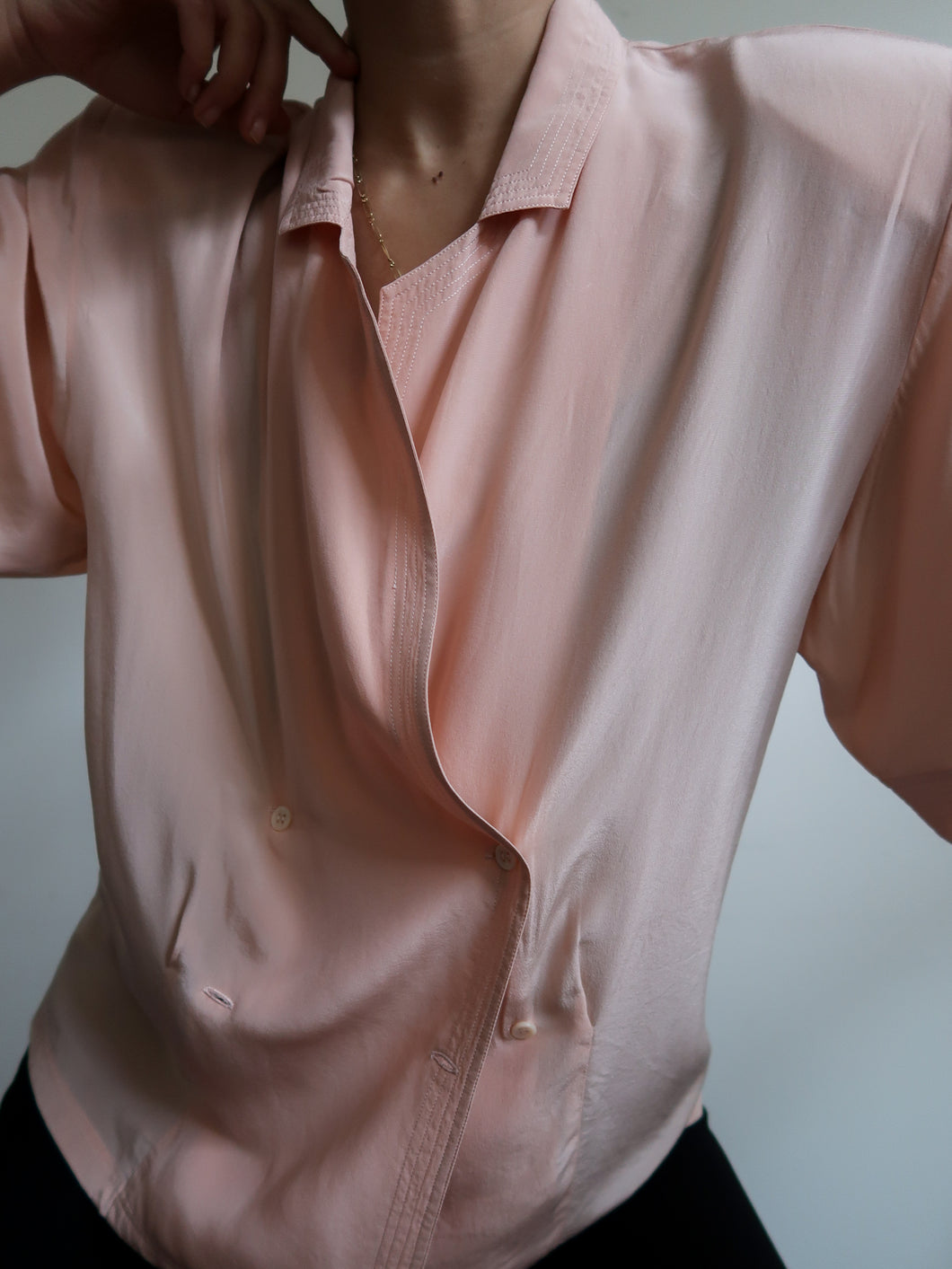 “Nude” silk shirt DESTOCK