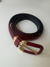 Load image into Gallery viewer, Burgundy leather belt

